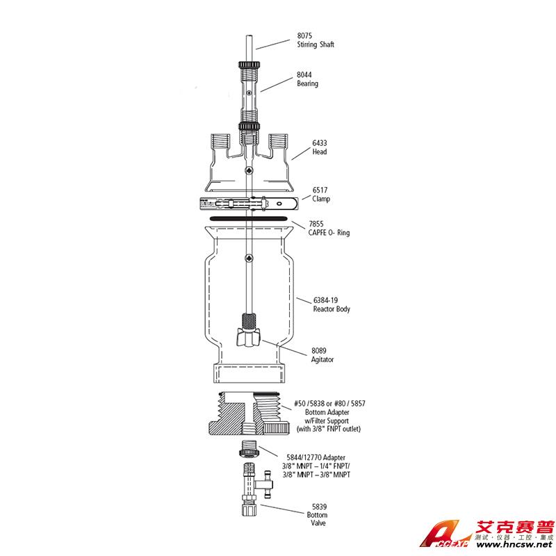 JULABO優(yōu)萊博 150ml 單層壓力過濾釜，CRS6384-225