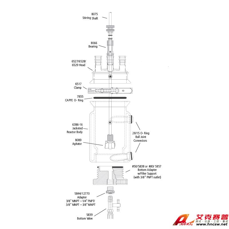JULABO優(yōu)萊博 6000ml 夾套過濾釜，CRS6386-65