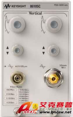 keysight是德 86105C 9 GHz 光 / 20 GHz 電采樣模塊，750 至 165