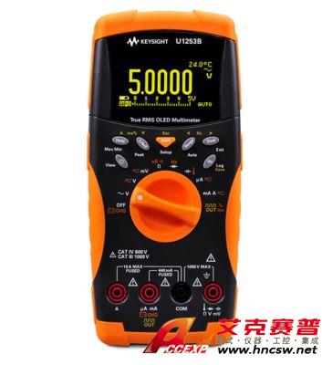 keysight是德 U1253B 手持式數(shù)字萬用表，4位半，OLED 顯示屏