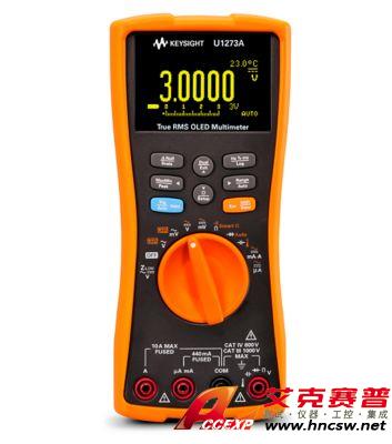 keysight是德 U1273A 手持式數(shù)字萬用表，4位半，IP54，OLED 顯